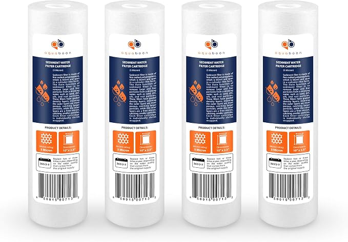 Aquaboon 5 Micron 10 x 2.5 Sediment Filter by Aquaboon