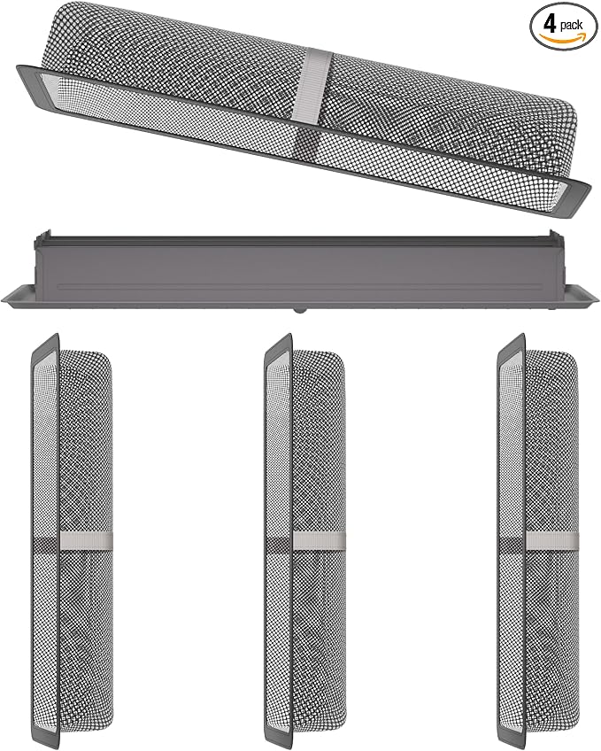 4 Pack Floor Register Cover Trap, HG Power 4 x 12 Inch Floor Vent Screen Net by HGPOWER