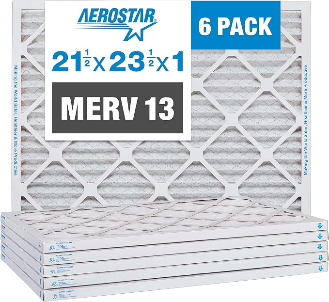 Aerostar 21.5x23.5x1 Air Filter MERV 13 by AirFiltersDelivered