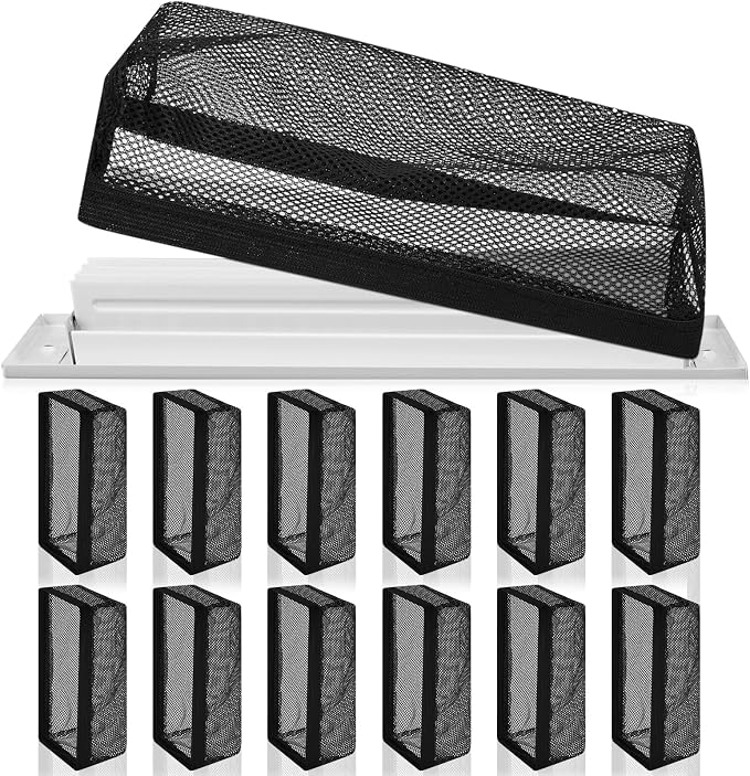 Zonon 12 Pcs 6 x 12 Inch Floor Register Cover Trap Vent Screen by Zonon
