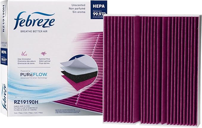 Febreze Odor Control HEPA Cabin Air Filter by PUREFLOW RZ19190H Fits 2020-2026 by Febreze