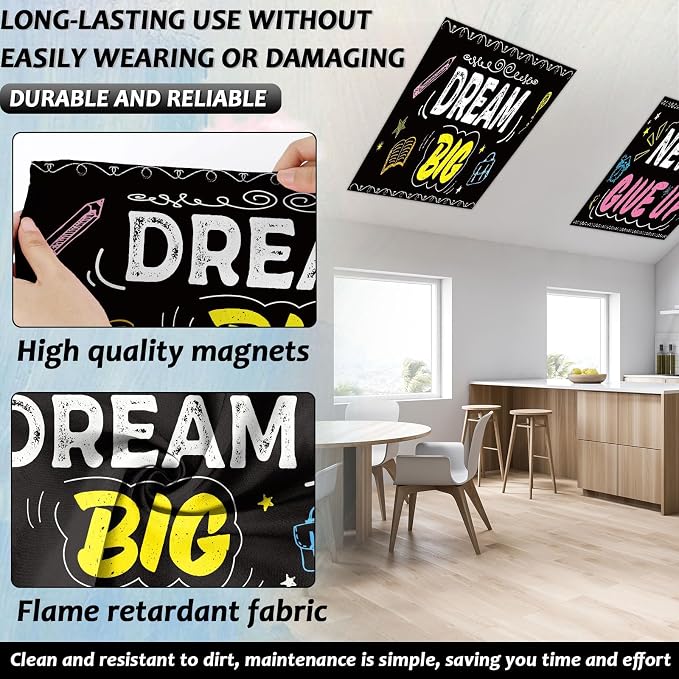 6Pcs Inspirational Fluorescent Light Covers - Image 3