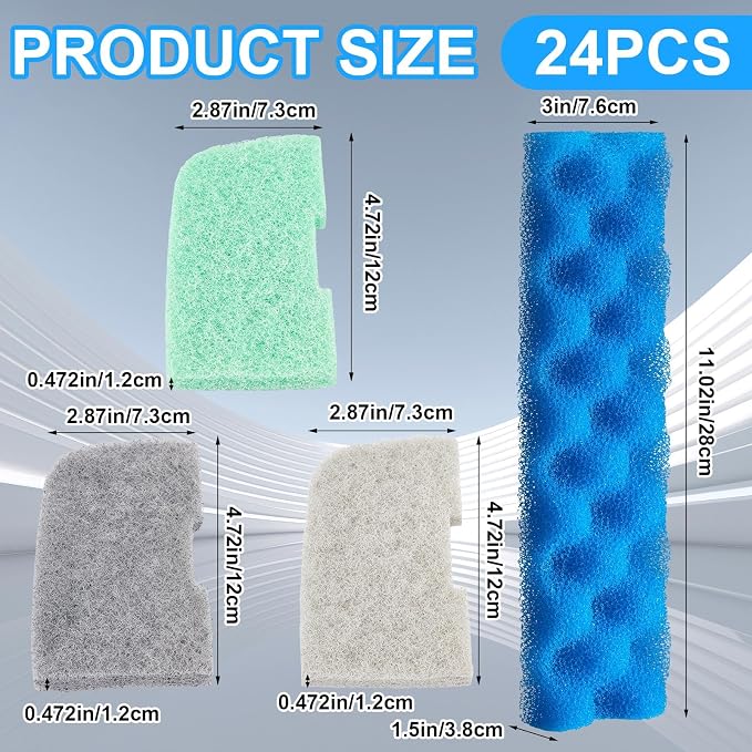 40 Pcs Replacement Filter Media Kit Compatible - Image 2