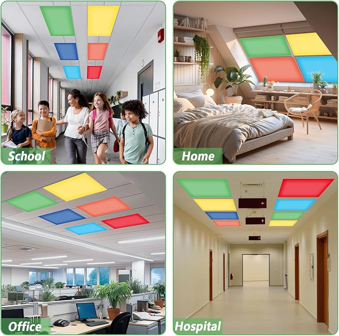QOUBAI 6 Pcs Fluorescent Light Covers - Image 6