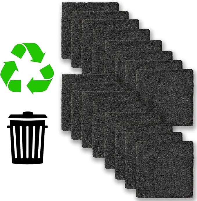 16 Pack Activated Carbon Filter by Aolleteau
