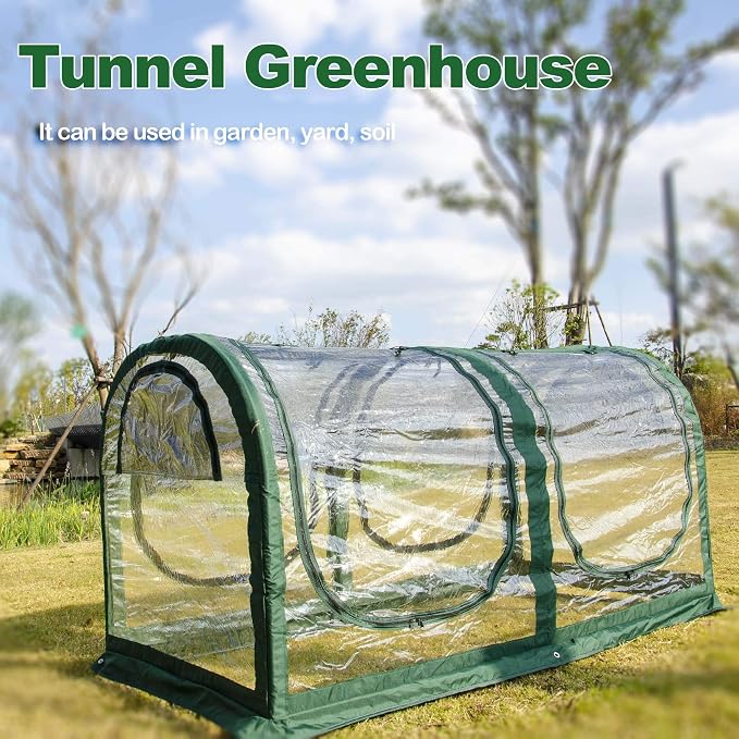 Porayhut Portable Greenhouse Tent, Easy Set-Up Gardening Flower House & Plant - Image 2