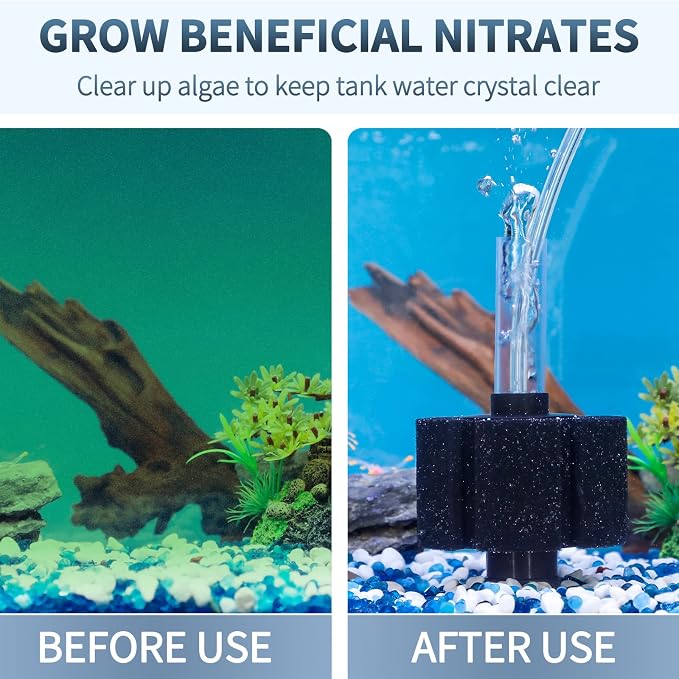 Pawfly Aquarium Bio Sponge Filter Quiet Betta Fry Shrimp and Small Fish Foam - Image 4