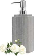 Marble Soap Dispenser for Bathroom, Amaauto Natural Marble Hand Liquid&Lotion Soap Dispenser Pump Bottle for Kitchen Bathroom Countertop Holds Dish Soap Shampoo Laundry Liquid Shower Gel