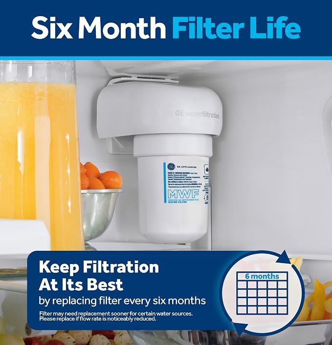 GE MWF™ Refrigerator Water Filter, Genuine Replacement Filter, Certified to - Image 7