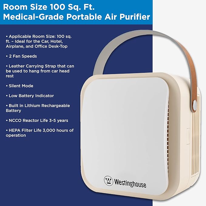 Westinghouse 1804 Patented NCCO Technology Portable Air Purifier - Image 4