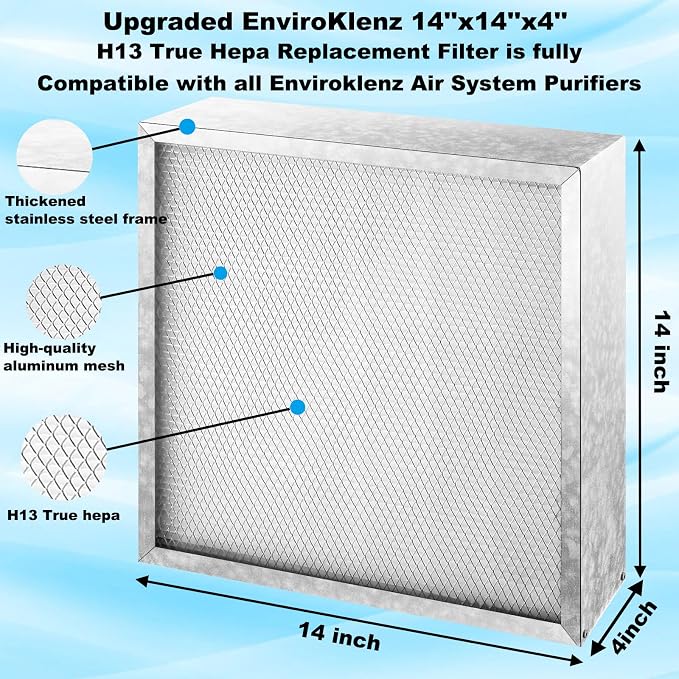 1Pack Upgraded Enviroklenz Replacement HEPA Filter Compatible - Image 2
