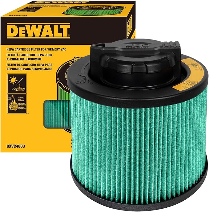 DEWALT Shop Vac Filter, HEPA Vacuum Filter Replacement DXVC4003, Shopvac Filter by Unknown