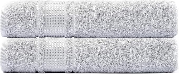 Melissa Linen, 2 Piece Hand Towel Set, 100% Turkish Cotton Face Hand Towels for Bathroom, 20 in x 35 in, Absorbent, Quick Dry, Durable and Soft, Spa and Hotel Quality, Grey