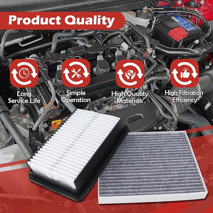 28113-F2000 Engine Air Filter and 97133-F2000 Cabin Air Filter kit Compatible - Image 5