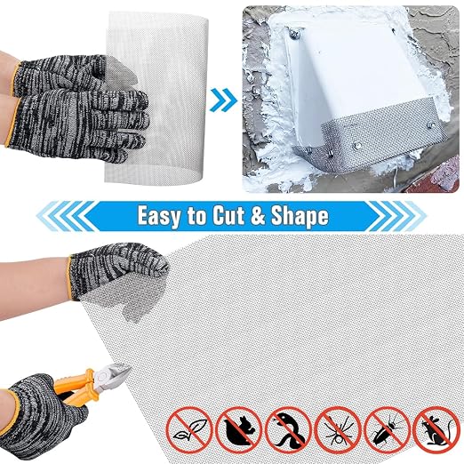 Valchoose 1 Piece Woven 304 Stainless Steel Mesh 14.6" X11.4", Hard & Never - Image 6
