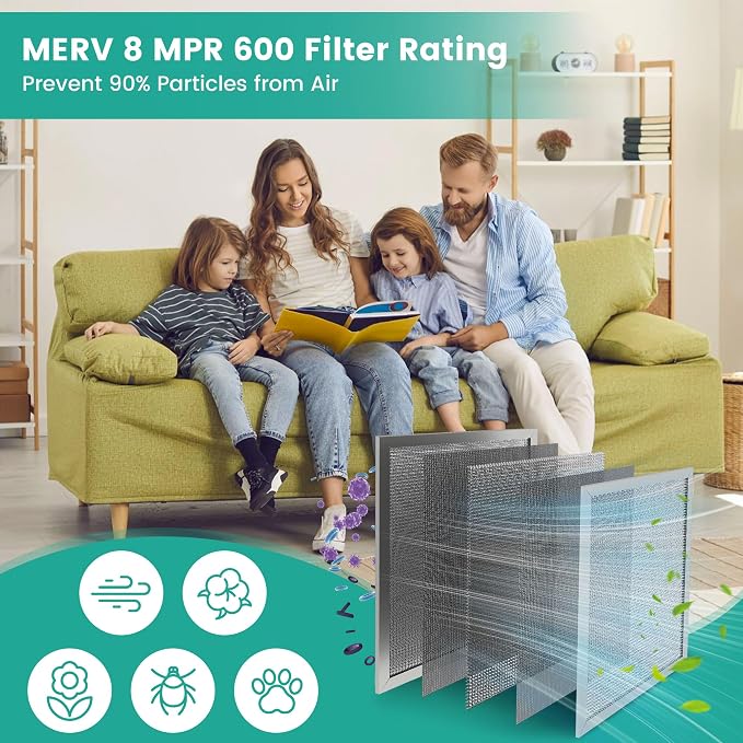 20x30x1 Reusable HVAC Furnace Air Filter, Washable Electrostatic Furnace Filter - Image 7