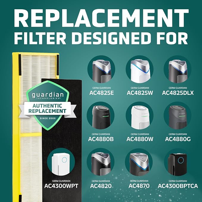 GermGuardian Filter B True HEPA Pure Genuine Air Purifier Filter, Removes - Image 5