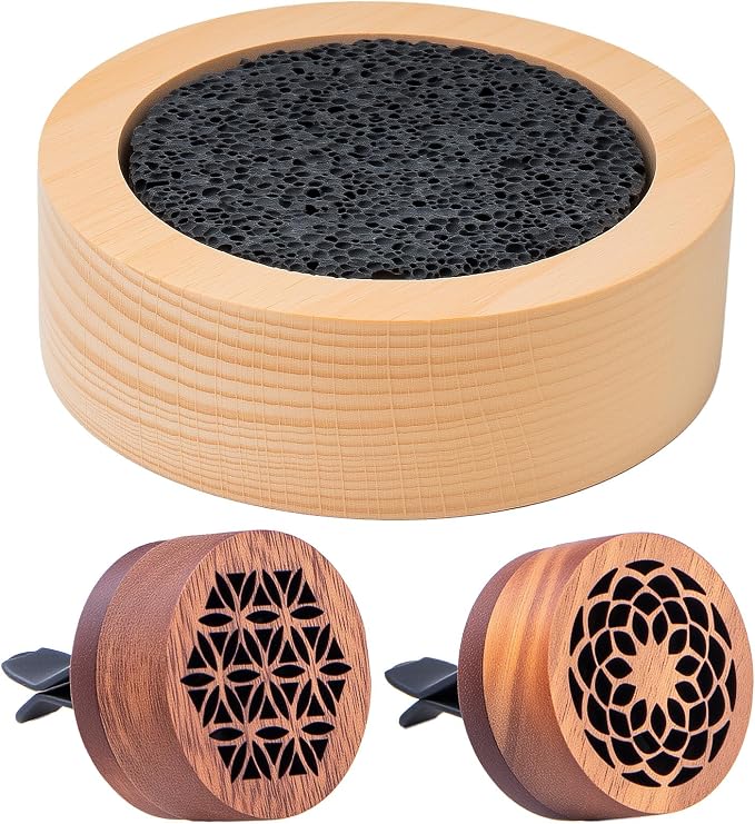 3 Pcs Lava Rock Essential Oil Diffusers -1 Lava Stone Passive Diffuser by kullder