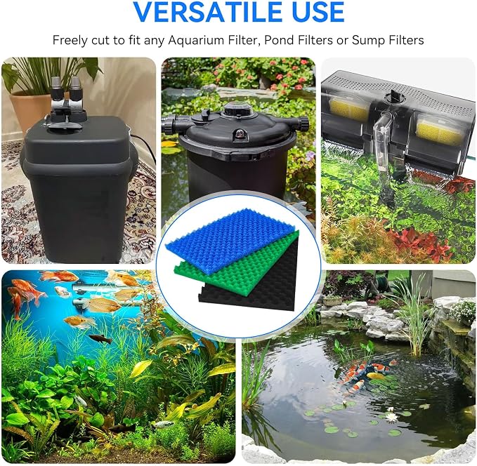 Foam Aquarium Filter Coarse Sump Filter Sponge Cut to Fit Bio Sponge Filters - Image 4