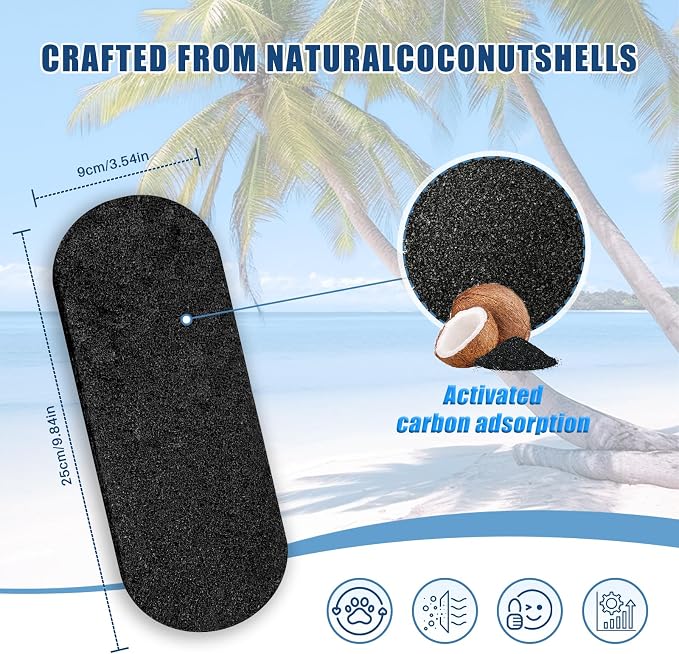 5 Pack Ceiling Fan Air Purifier Pads, Barnacle Activated Carbon Fan Filters - Image 6