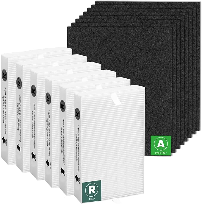 HPA300 HEPA Filter Replacement for Honeywell Air Purifier 6 HEPA R Filters and by YourHomeApplianceMates