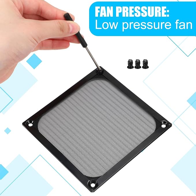 MorningRo 10 Pcs 120 mm Computer Fan Filter Grills - Image 5