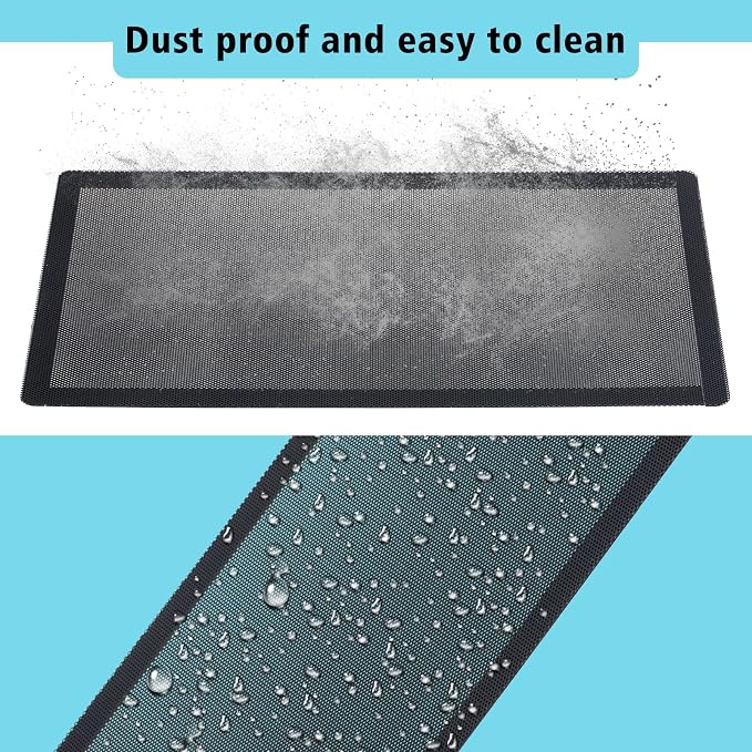 280mm x 140mm Computer Case Fan Dust Filter PC Mesh Filter Cover Grills - Image 5