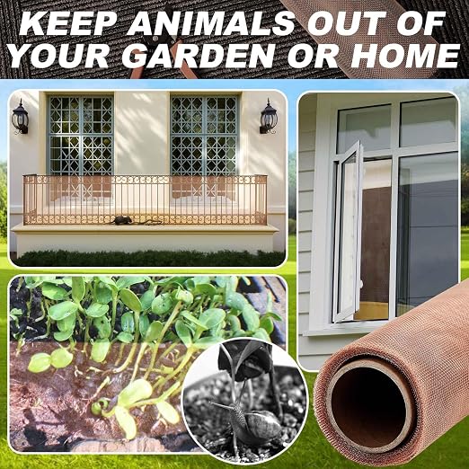 Zonon 90% Pure Copper Mesh Screen 36 Inch x 5 ft, 16x16 Mesh Copper Roll Wire - Image 4