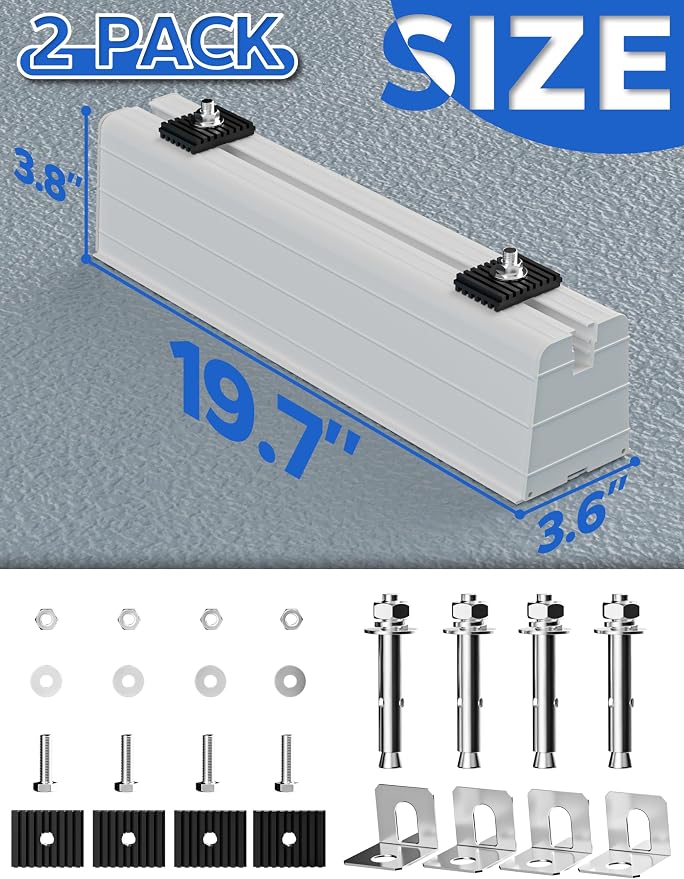 Floor Mounting Base Pad: Mini Split Condenser Pad 19.68'', ABS Anti-Vibration - Image 3