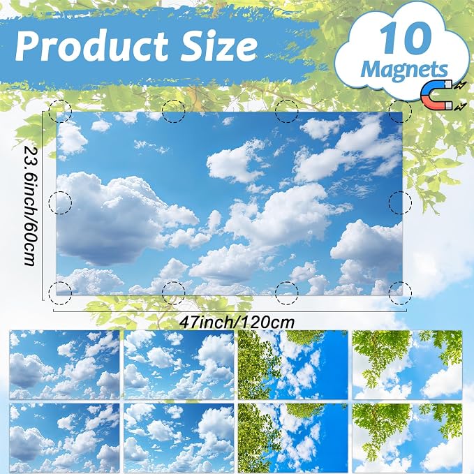8 Pcs Fluorescent Light Covers - Image 2