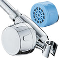 AquaCare Skin & Hair - World's Only Handheld Shower Head Filter with Built-in Hand Shower Bracket, ON/OFF Filtration Modes, Instant Cartridge Reload & Stay-Clean American KDF Cartridge, Chrome Finish