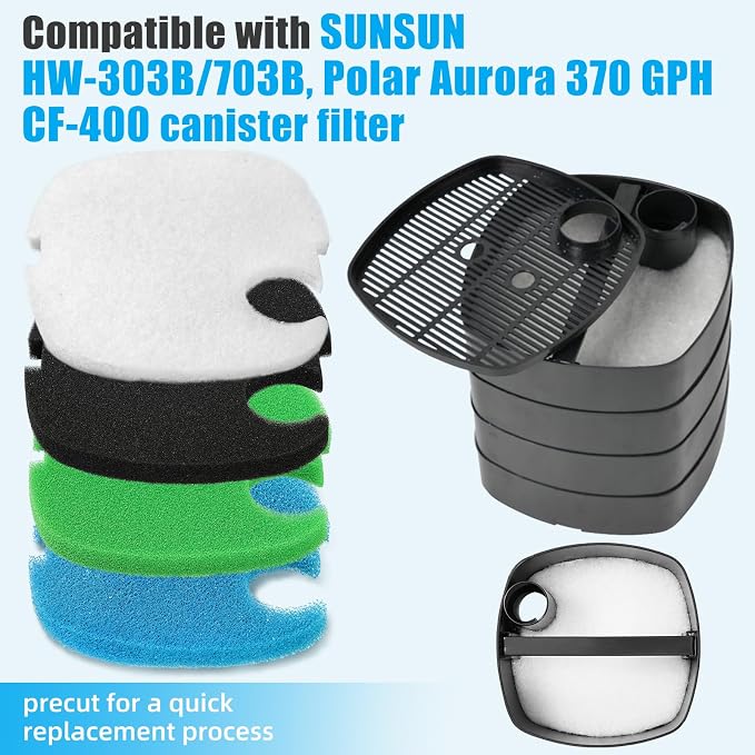 AQUANEAT 16 pcs Replacement Canister Filter Pads Compatible - Image 2