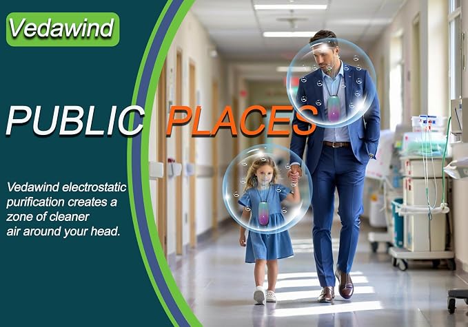 Portable Air Purifier, Vedawind Personal Air Purifier Necklace, Mini Size - Image 3