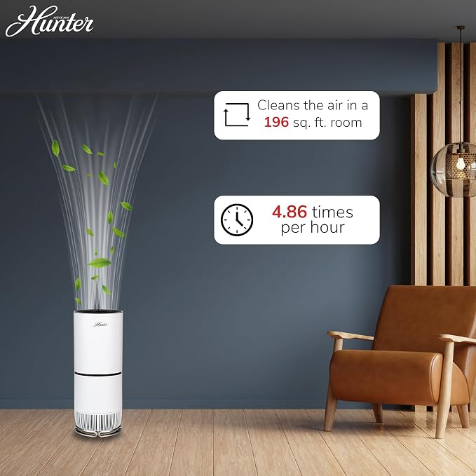 Hunter Fan Company HP670 True HEPA Air Purifier - Image 7