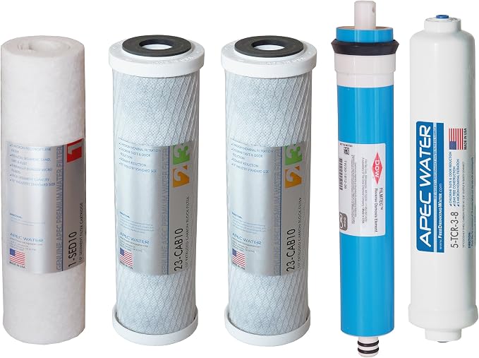 APEC ULTIMATE Series US Made 90 GPD Complete Replacement Filter by APECWaterSystems