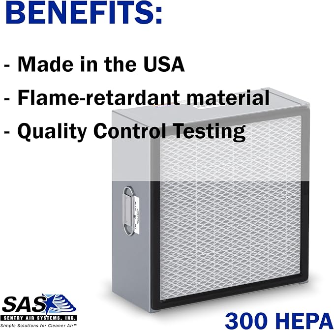 HEPA Filter for Model 300 Sentry Air Systems – MERV 17 Air Filter for Fume - Image 4