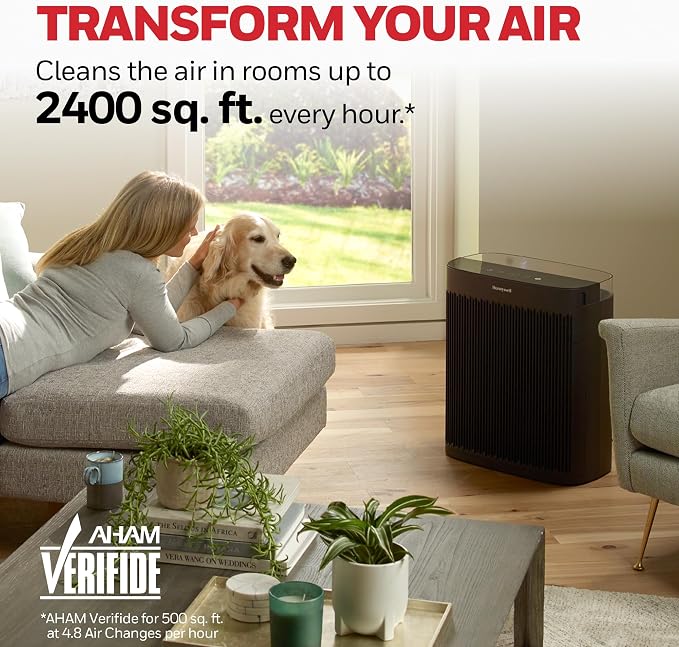 Honeywell HEPA Air Purifier for Home, 2423 Ft² Rooms in 1 Hour, Air Quality - Image 10