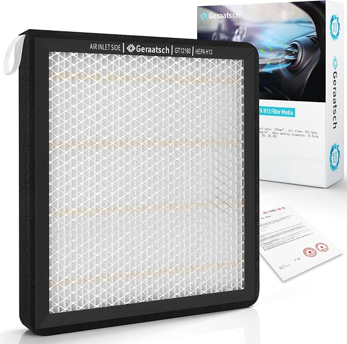 HEPA Cabin Air Filter with Activated Carbon Bean, Tested 99.95% Filtration by Unknown