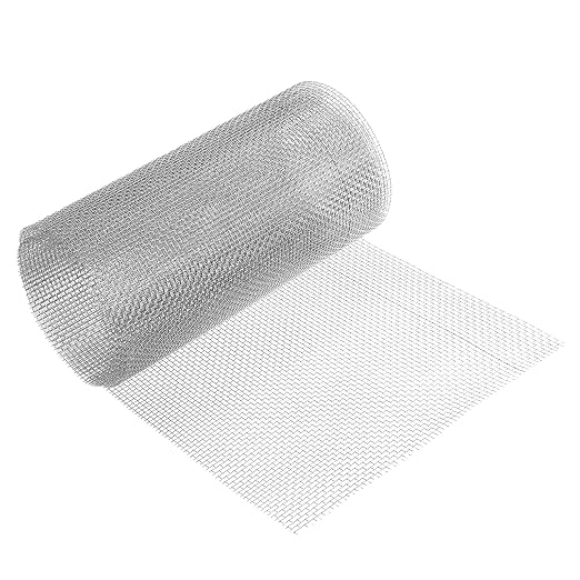 uxcell 6 Mesh 79" x 12" Woven Wire Mesh, 304 Stainless Steel Air Vent Filter by uxcell