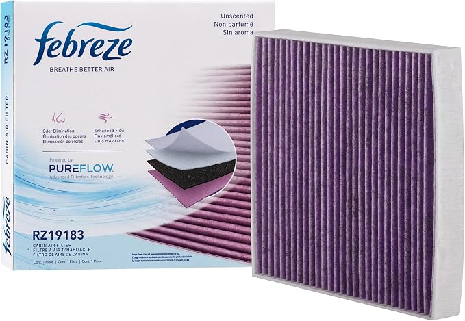 Febreze Odor Control Cabin Air Filter by PUREFLOW RZ19183 Fits 2014-2018 by Febreze