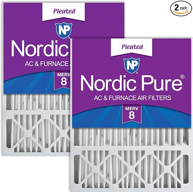 Nordic Pure 20x25x5 Lennox X6673_X6675 Replacement MERV 8 Air Filters 2 Pack by NordicPure