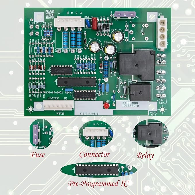 624735 Replacement for Nordyne Furance Control Board 1139-800, 624735-B and - Image 4