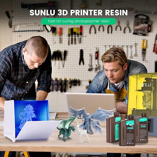 SUNLU 3D Printer Resin Bundle, 395 to 405nm UV Curing 3D Printing Liquid - Image 8
