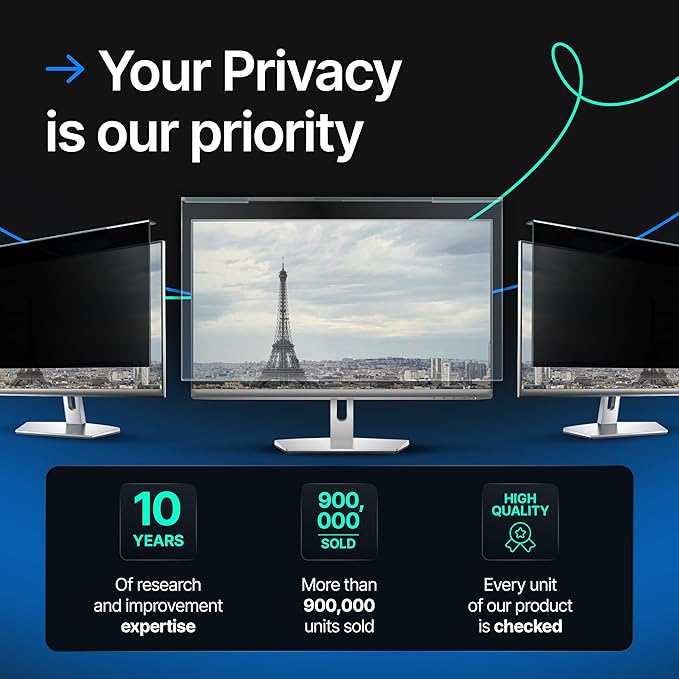 Universal Acrylic 27 Inch Computer Privacy Screen Filter - Image 9