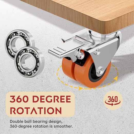 2 Inch Double Caster Wheels - Image 5