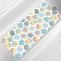 Starfish Bathtub Mat Non Slip for Kids 40x16in Extra Long Anti Slip Geometry Bath Mat for Tub Abstract Bath Shower Mat with Large Drain Holes and Suction Cups Quality Honeycomb Design Bathroom Decor