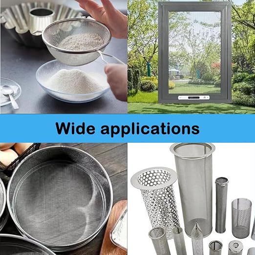 304 Stainless Steel Mesh Screen#60Mesh -Size:15.7"x47.2", - Image 6
