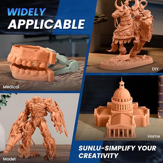 SUNLU 10K Red Wax 3D Printer Resin, High Precision 405nm UV-Curing Resin - Image 8