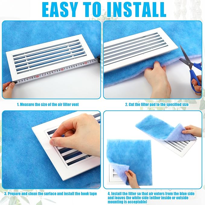 Frienda 20 x 118 Inch Merv 6 Reusable Air Vent Filter Cut to Size Electrostatic - Image 4