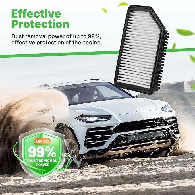 Engine+Cabin Air Filters Fit for 2014 2015 2016 2017 2018 2019 Kia Soul L4 1.6L - Image 3